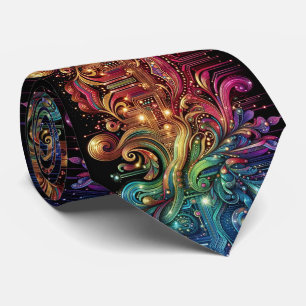 Art Nouveau Regenboog Print Circuit Board Das