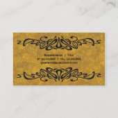  Art Nouveau Retro Chic Decorative Detail Visitekaartje (Achterkant)