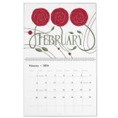 Art Nouveau Retro Floral Botanical Kalender (Feb 2026)