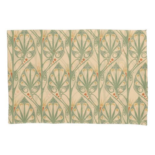 Art Nouveau, Retro Wallpaper Design. Kussensloop (Voorkant)