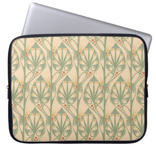 Art Nouveau, Retro Wallpaper Design. Laptop Sleeve