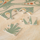 Art Nouveau, Retro Wallpaper Design. Legpuzzel (Zijkant)