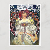  Art Nouveau Reverie van Alphonse Mucha Post Briefkaart (Voorkant)