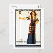  art nouveau Richard Strauss concert Briefkaart (Voorkant / Achterkant)