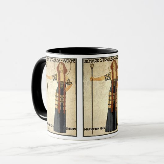 Art Nouveau Richard Strauss-Woche, München Mok (Voorkant links)