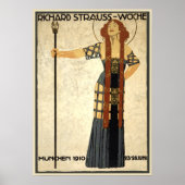  Art Nouveau Richard Strauss-Woche. München Poster (Voorkant)