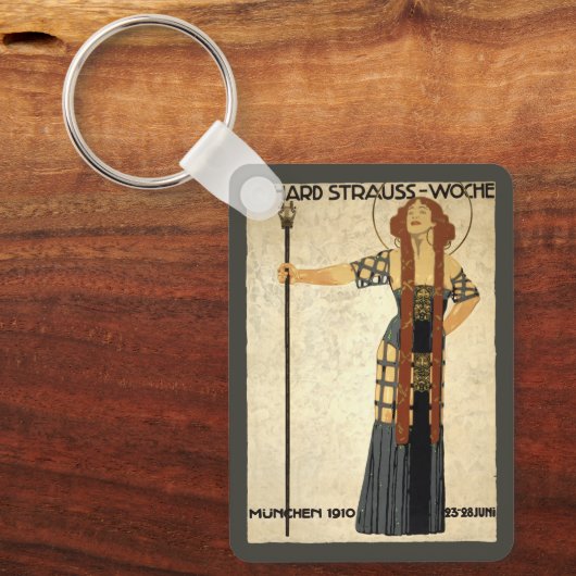 Art Nouveau Richard Strauss-Woche. München Sleutelhanger (Voorkant)