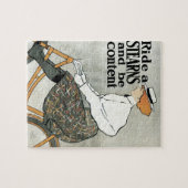 Art Nouveau, Ride a Stern Bicycles Bikes Legpuzzel (Horizontaal)