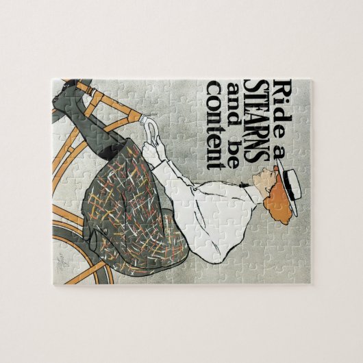  Art Nouveau, Ride a Stern Bicycles Bikes Legpuzzel (Horizontaal)