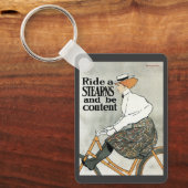  Art Nouveau, Ride a Stern Bicycles Bikes Sleutelhanger (Voorkant)
