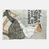  Art Nouveau, Ride a Stern Bicycles Bikes Theedoek (Horizontaal)