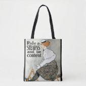  Art Nouveau, Ride a Stern Bicycles Bikes Tote Bag (Voorkant)