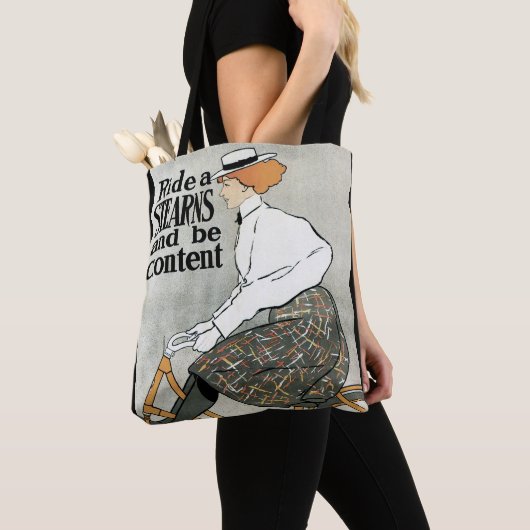  Art Nouveau, Ride a Stern Bicycles Bikes Tote Bag (Dichtbij)