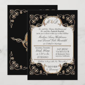 Art Nouveau Roaring 20s Deco Style Modern Elegant Kaart (Voorkant / Achterkant)