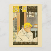  art nouveau Rochester bookstore ad Briefkaart (Voorkant)