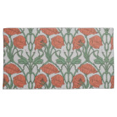 Art Nouveau Rode Klaproos Bloemendruk Kussensloop (Voorkant-Rechts)