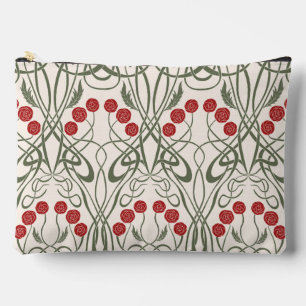 Art Nouveau Rode Rozen en Sinuzeuze Stelen Etui