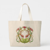 Art Nouveau romantisch woonaccent Grote Tote Bag (Achterkant)