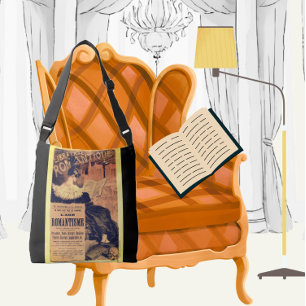 Art nouveau romantische boekhandel eugene grasset crossbody tas