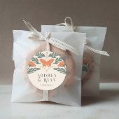 Art Nouveau Ronde bruiloft Sticker