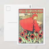  Art Nouveau Roodkapje Briefkaart (Voorkant / Achterkant)