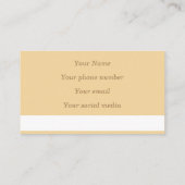 Art Nouveau Roos Calling Card Visitekaartje (Achterkant)