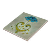 Art Nouveau Roos Sherwin & Cotton c1900 Repro Tegeltje (Zijkant)