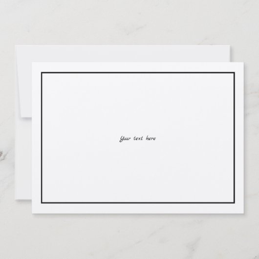 Art Nouveau  Roos Struik Border Bedankkaart (Achterkant)