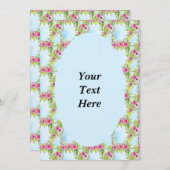 Art Nouveau Roos Weave Pattern Invitation Kaart (Voorkant / Achterkant)