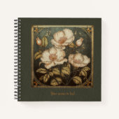 Art Nouveau Rosa canina Timeless Charm Notitieboek (Voorkant)