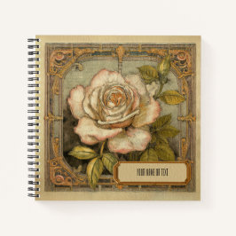 Art Nouveau Rosa gallica Notitieboek
