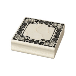 Art Nouveau Rose Border Rubber Stamp Rubberstempel