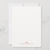 Art Nouveau Royal Lily Wedding Kaart (Achterkant)