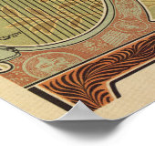 Art nouveau Royal Opera House Turin Torino Poster (Hoek)