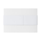 Art Nouveau Roze en Groene Bloemen Huwelijk Uitnodigingen Wikkel (Achterkant Voorbeeld)