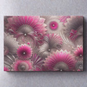 Art Nouveau Roze en Zilveren Fans Tissuepapier