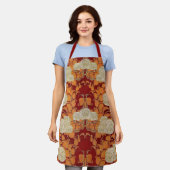 Art Nouveau Rozen Apron Schort (Gedragen)