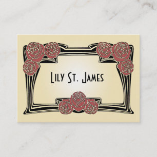 Art Nouveau Rozen Chubby Card Visitekaartje