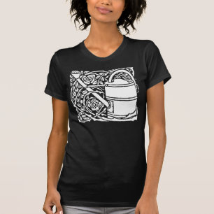 Art Nouveau Rozen en Watering Can T-shirt