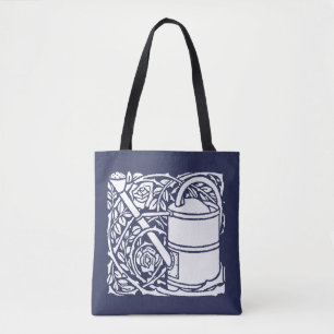 Art Nouveau Rozen en Watering Can Tote Bag