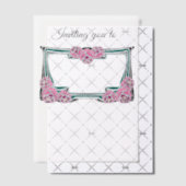 Art Nouveau rozen grens Vellum Uitnodigingen (Offset (Uitnodiging))