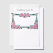 Art Nouveau rozen grens Vellum Uitnodigingen (Offset)