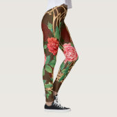 Art Nouveau Rozen: rieten imitatie Leggings (Rechts)