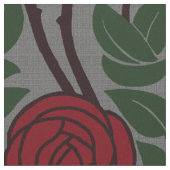 Art Nouveau-Rozen Stof (Close Up)