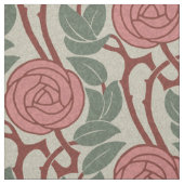 Art Nouveau-Rozen Stof (Swatch)