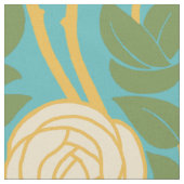 Art Nouveau-Rozen Stof (Close Up)