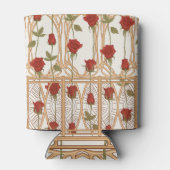 Art Nouveau Rozen: Warm  Blikjeskoeler (Achterkant)