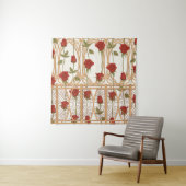 Art Nouveau Rozen: Warm  Wandkleed (In situ)