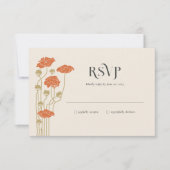 Art Nouveau RSVP Behuizing Kaart (Voorkant)