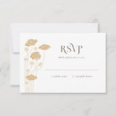 Art Nouveau RSVP Behuizing Kaart (Voorkant)